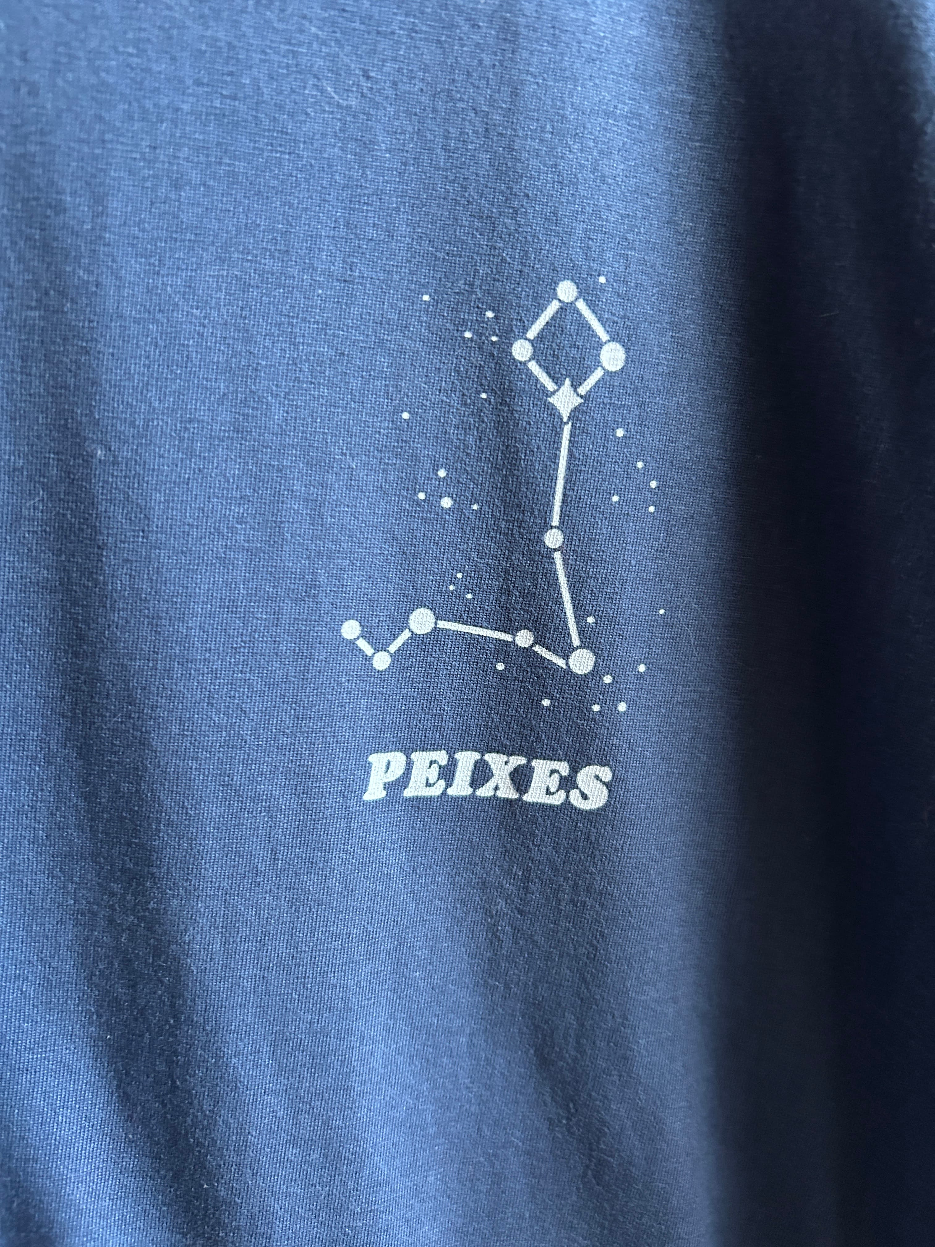 Camiseta azul signo Peixes  — foto 3