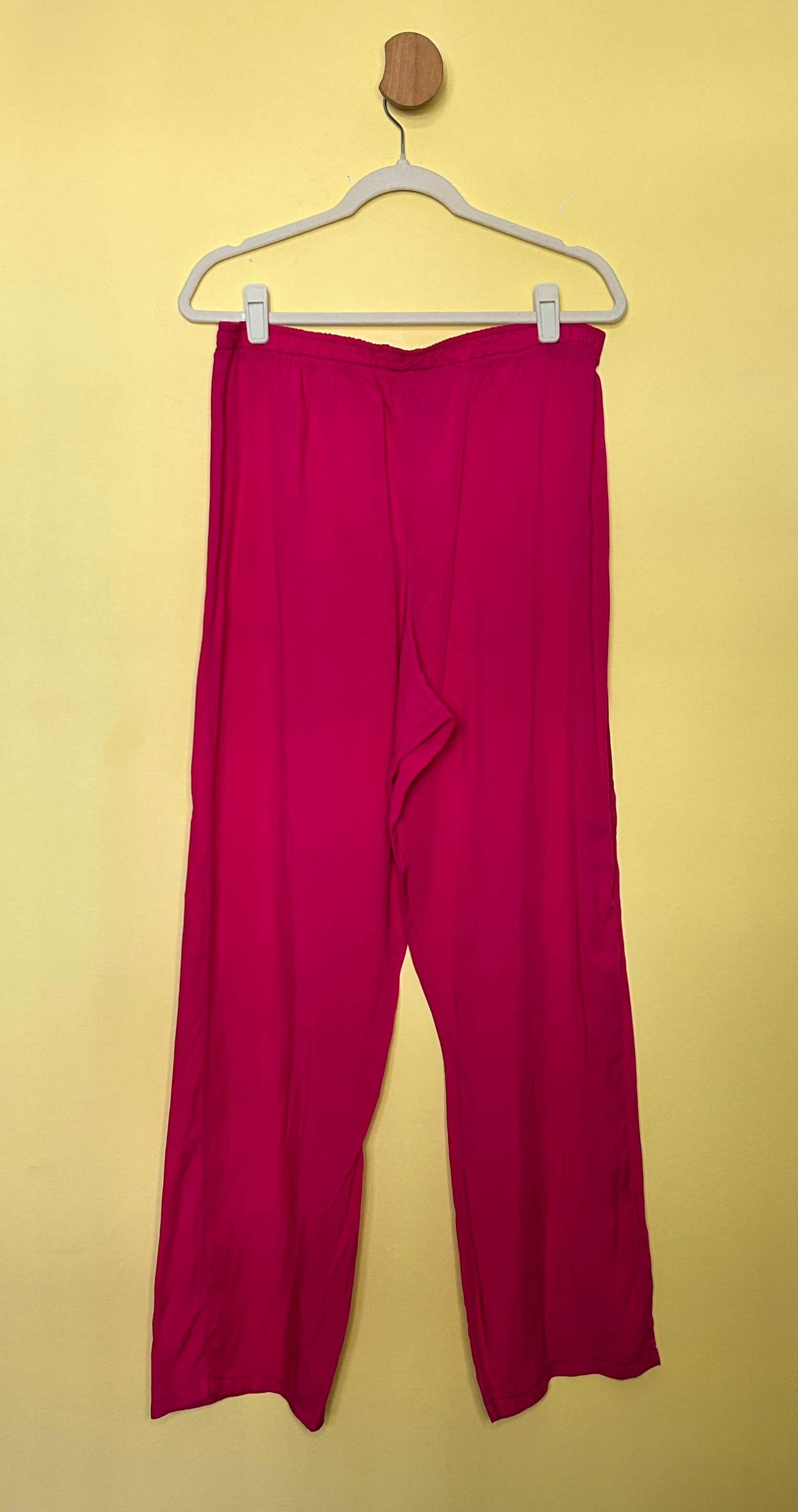 Calça reta viscose 