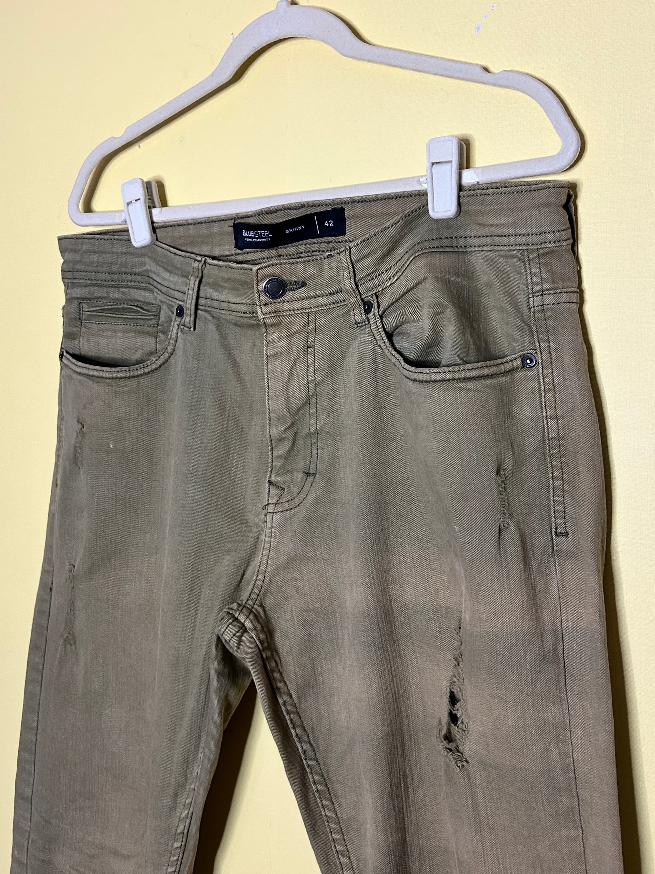 Calça jeans skinny verde — foto 3
