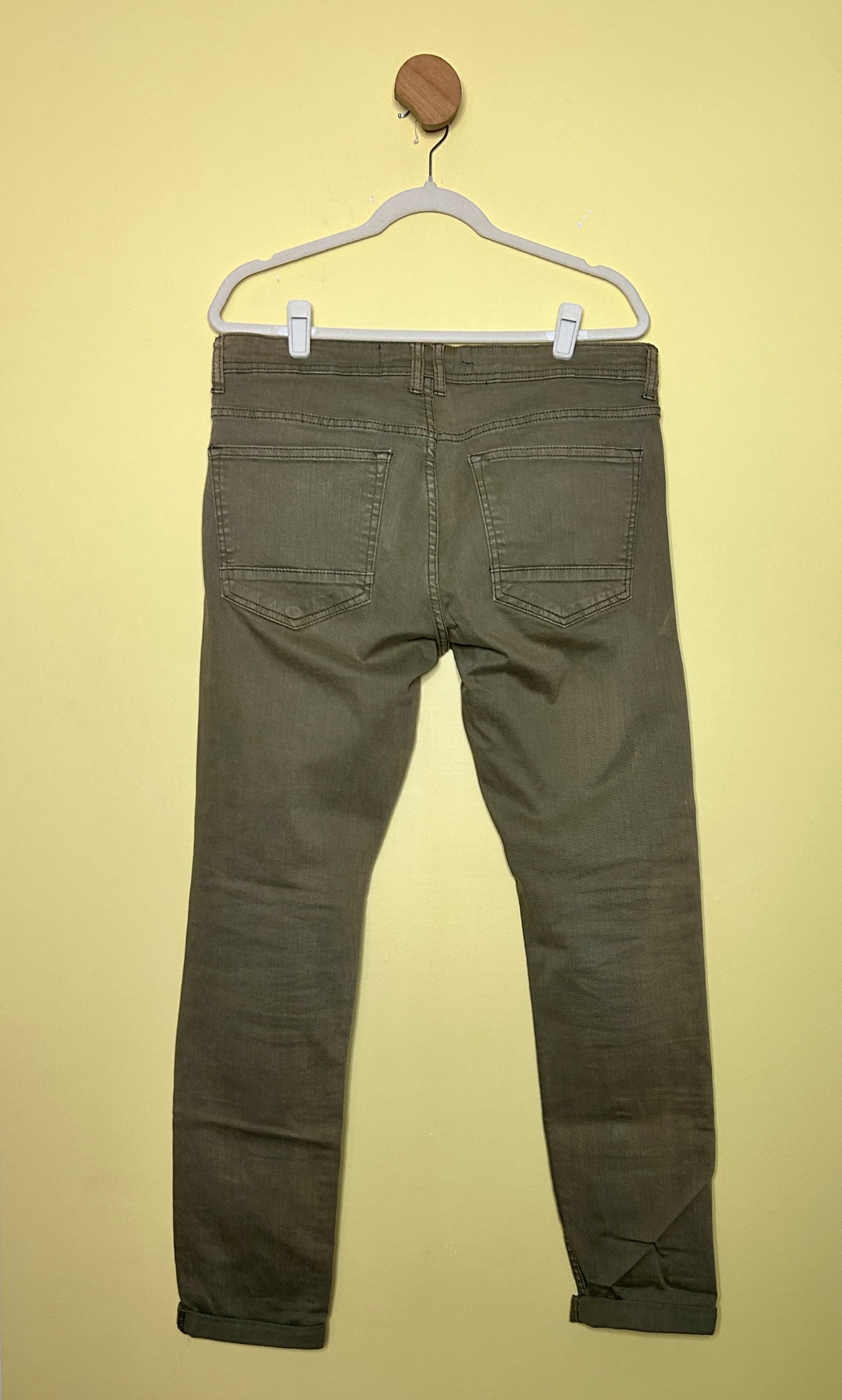 Calça jeans skinny verde — foto 2