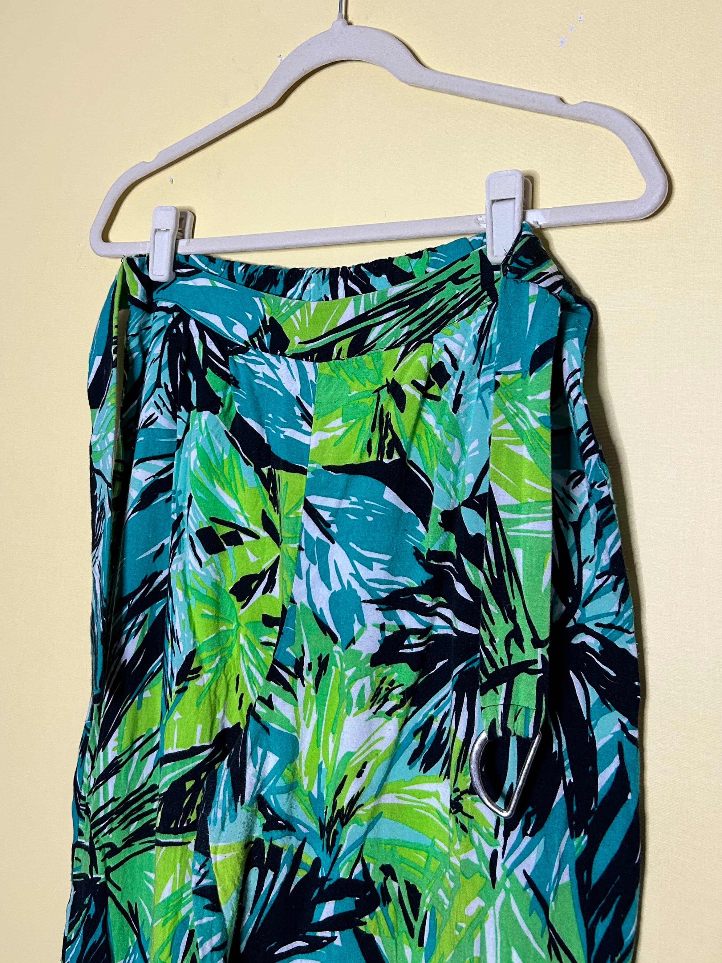 Calça estampada viscose com cinto — foto 3
