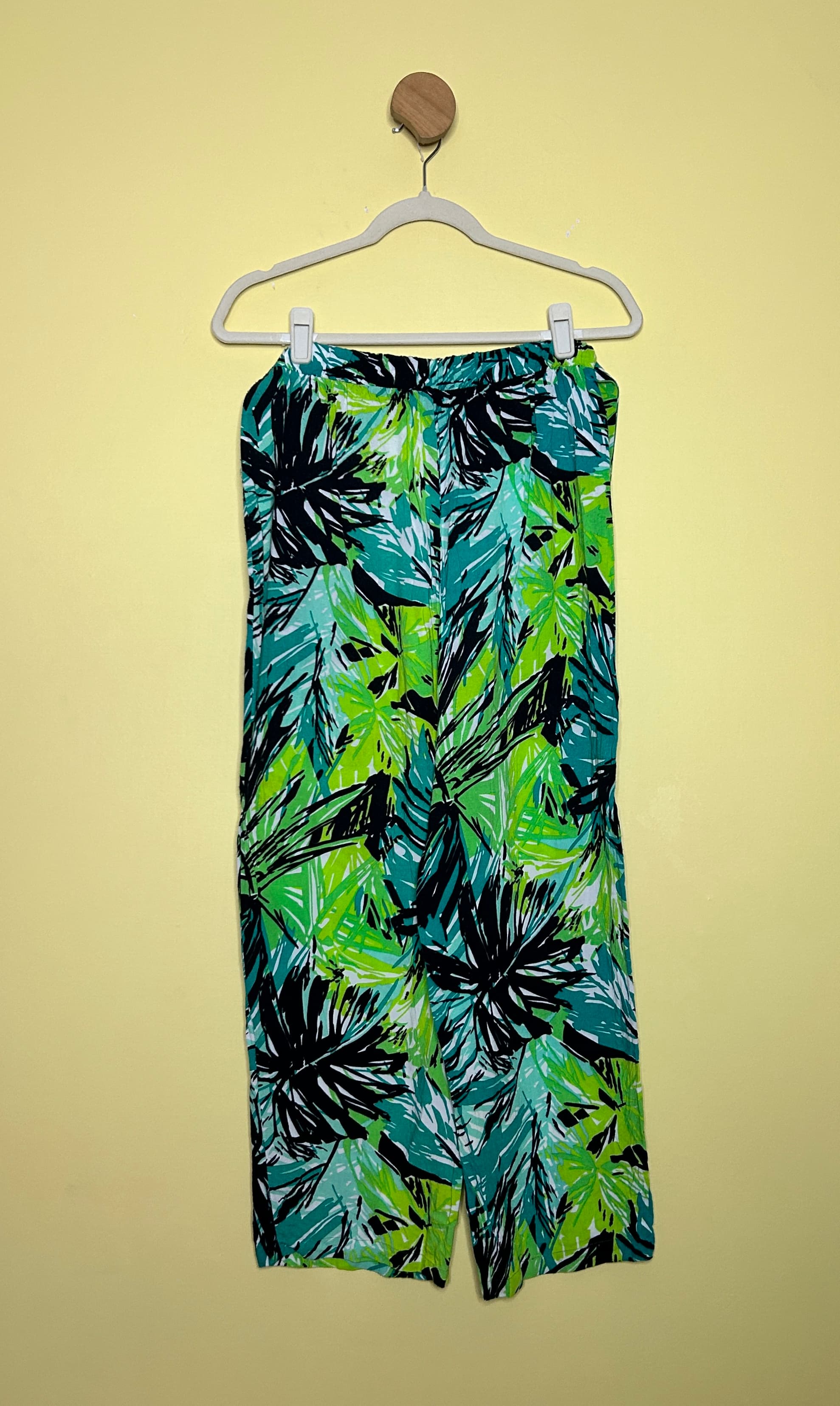 Calça estampada viscose com cinto — foto 2