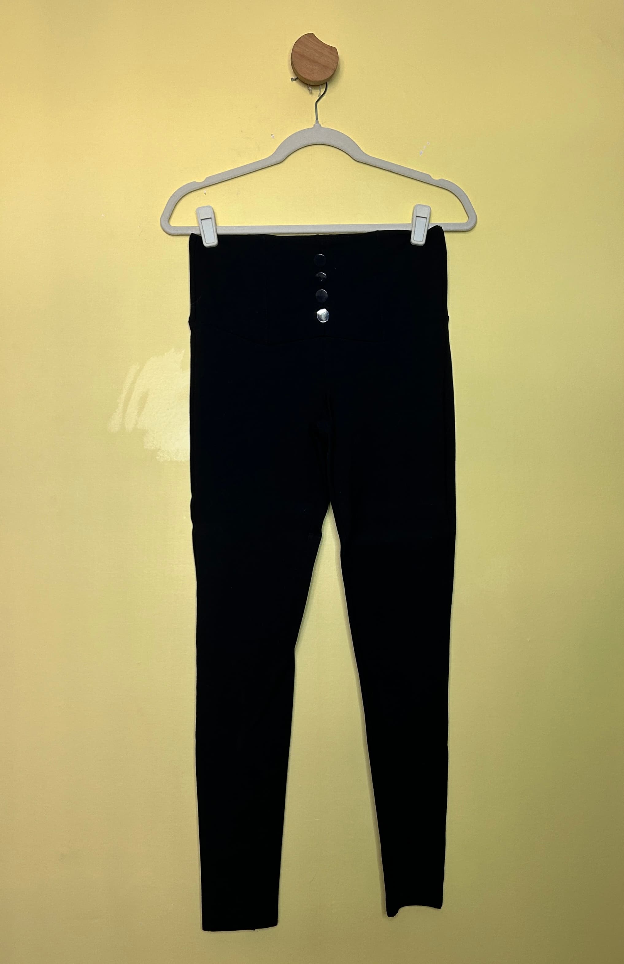 Calça legging cotton botões