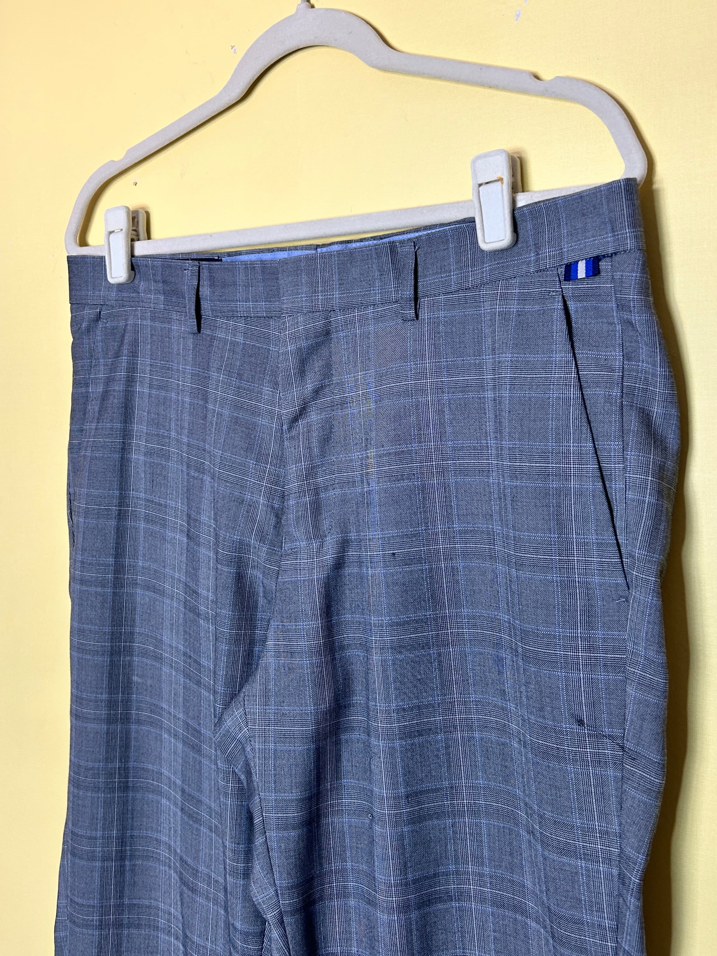 Calça social xadrex super slim — foto 3