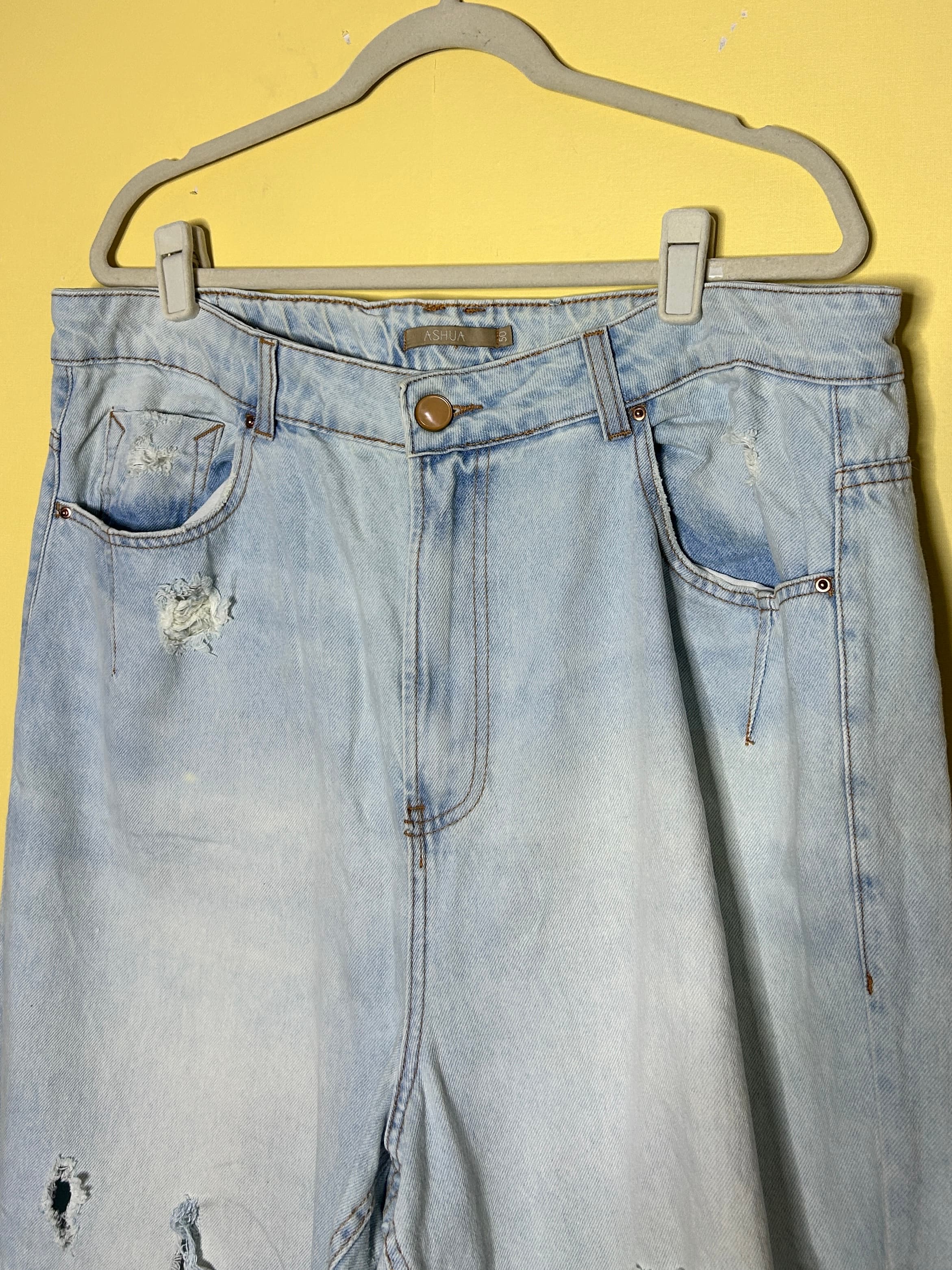 Calça mom rasgada Ashua — foto 3