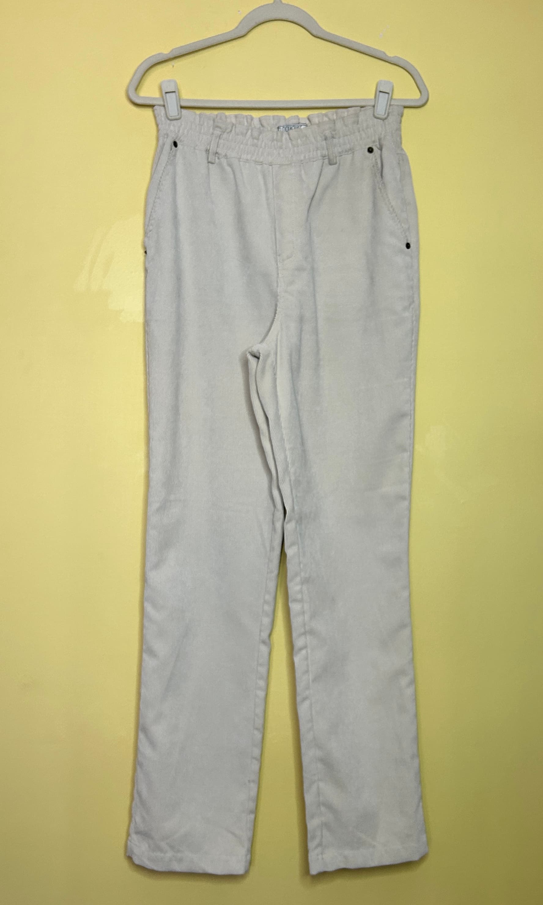 Calça cotelê reta