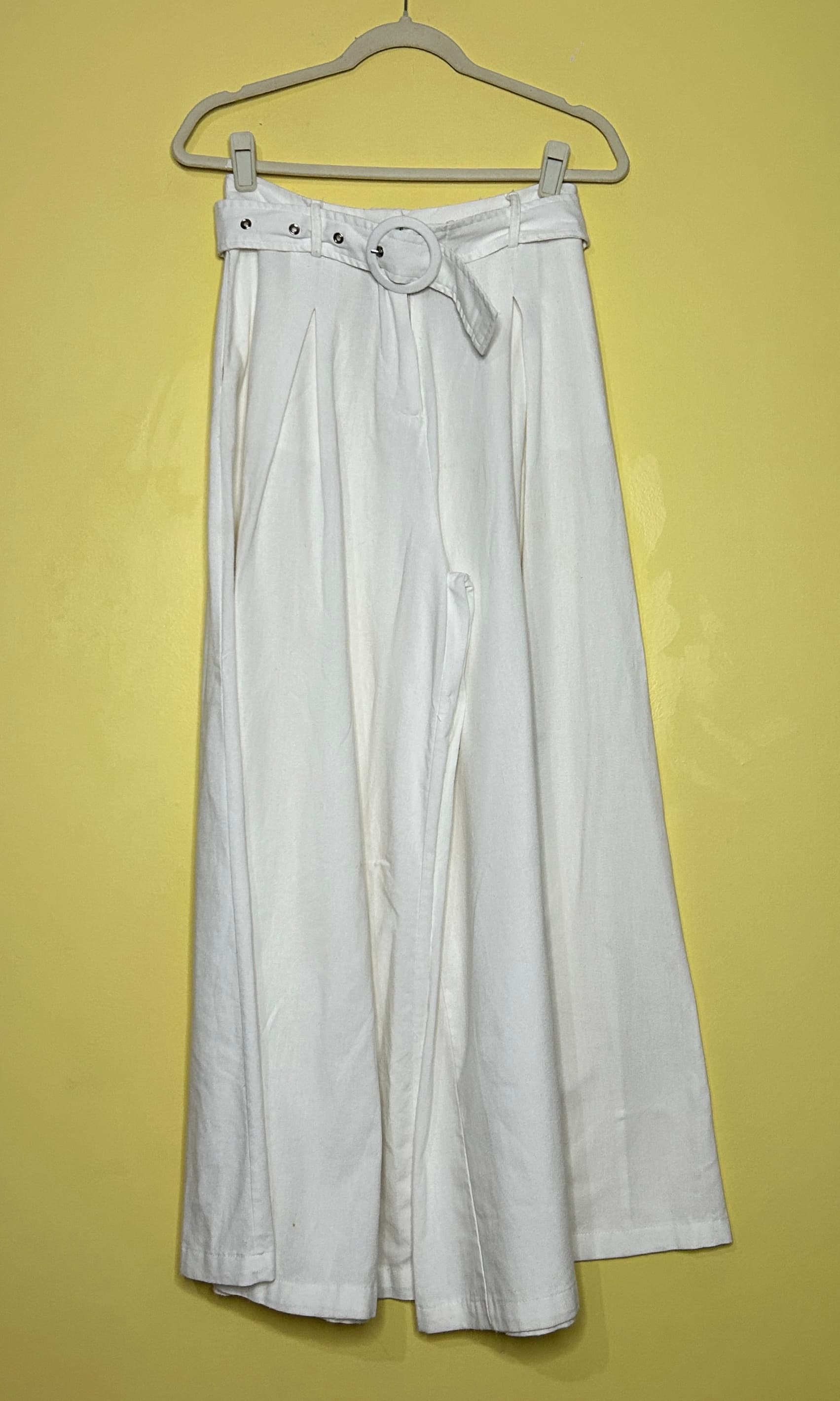 Calça max pantalona linho 
