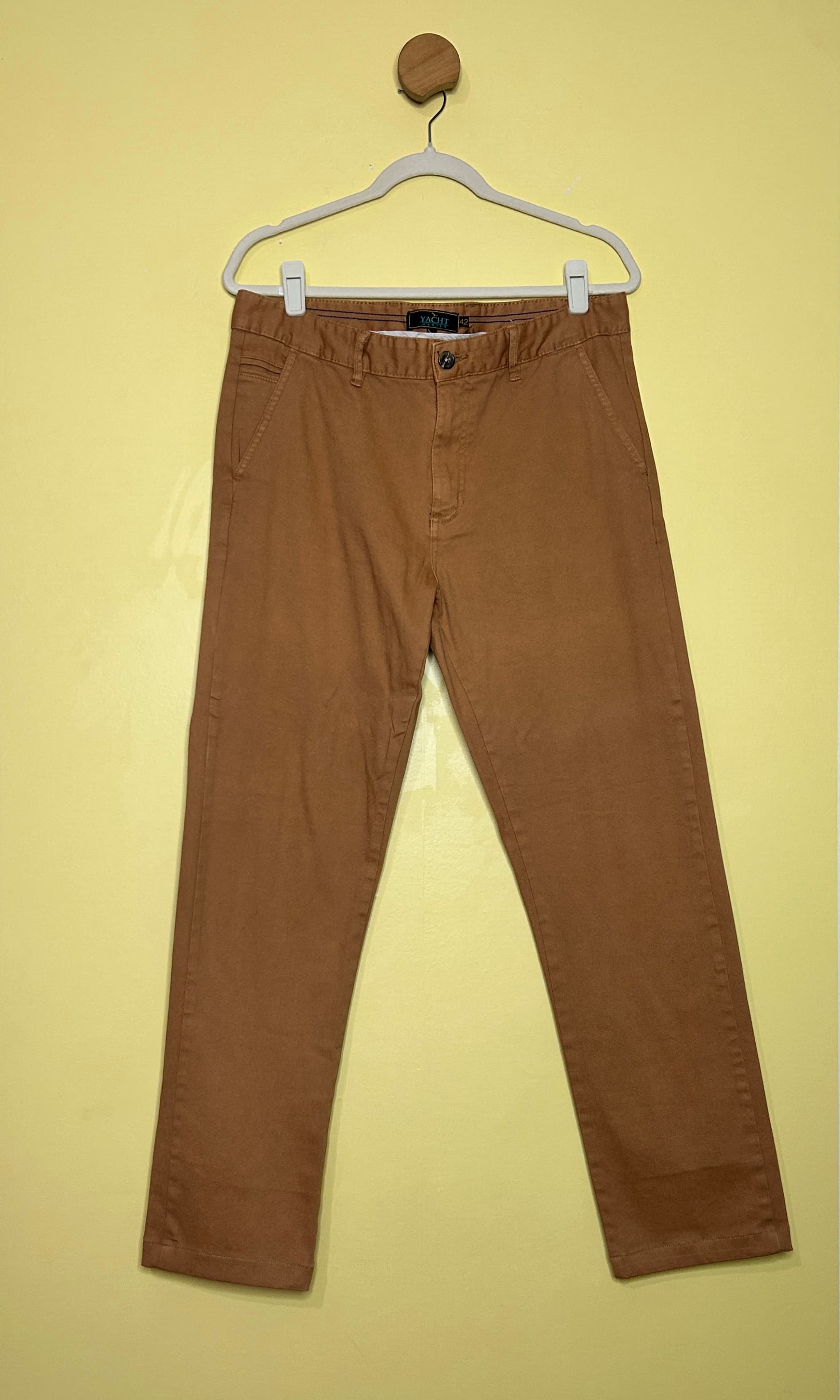 Calça sarja reta 