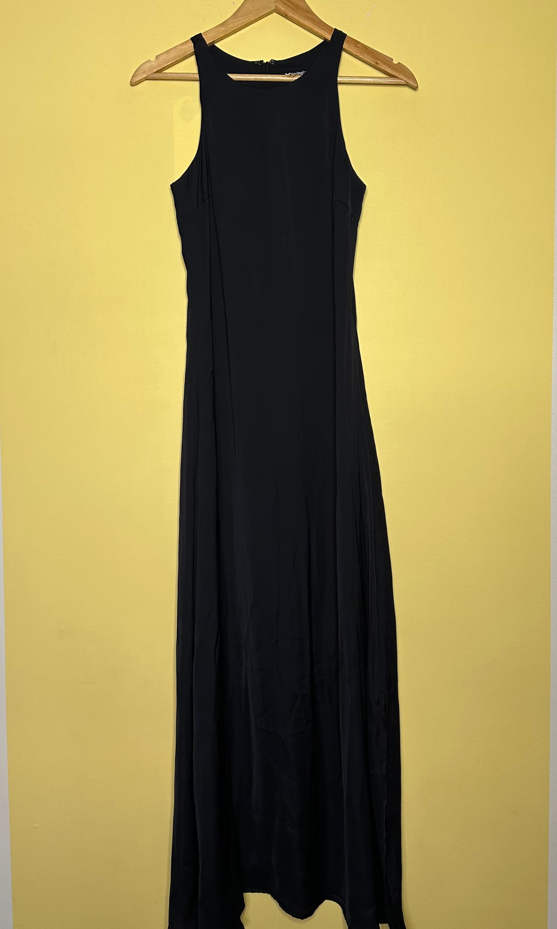 Vestido longo liso alça nadador