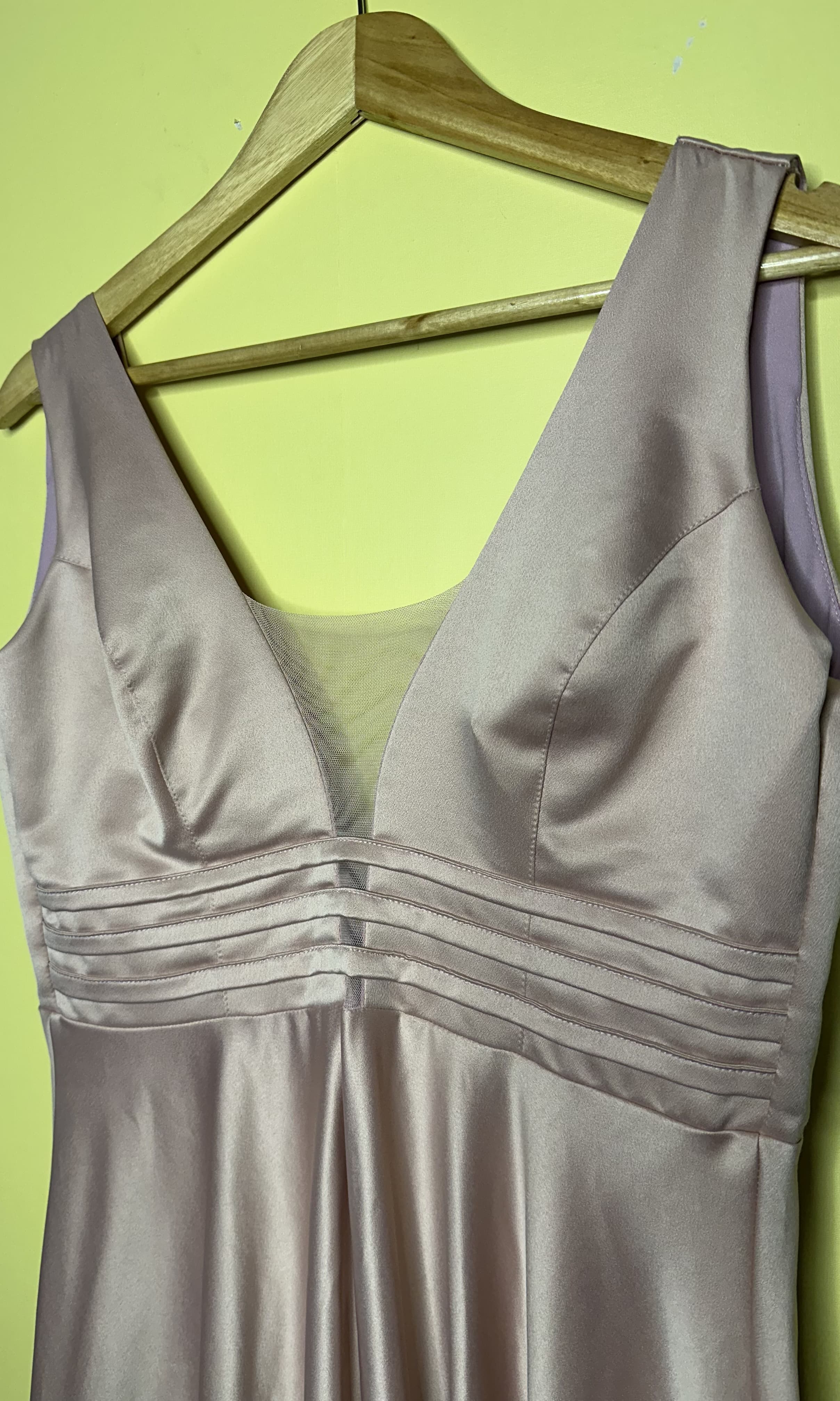 Vestido longo decote tule — foto 3