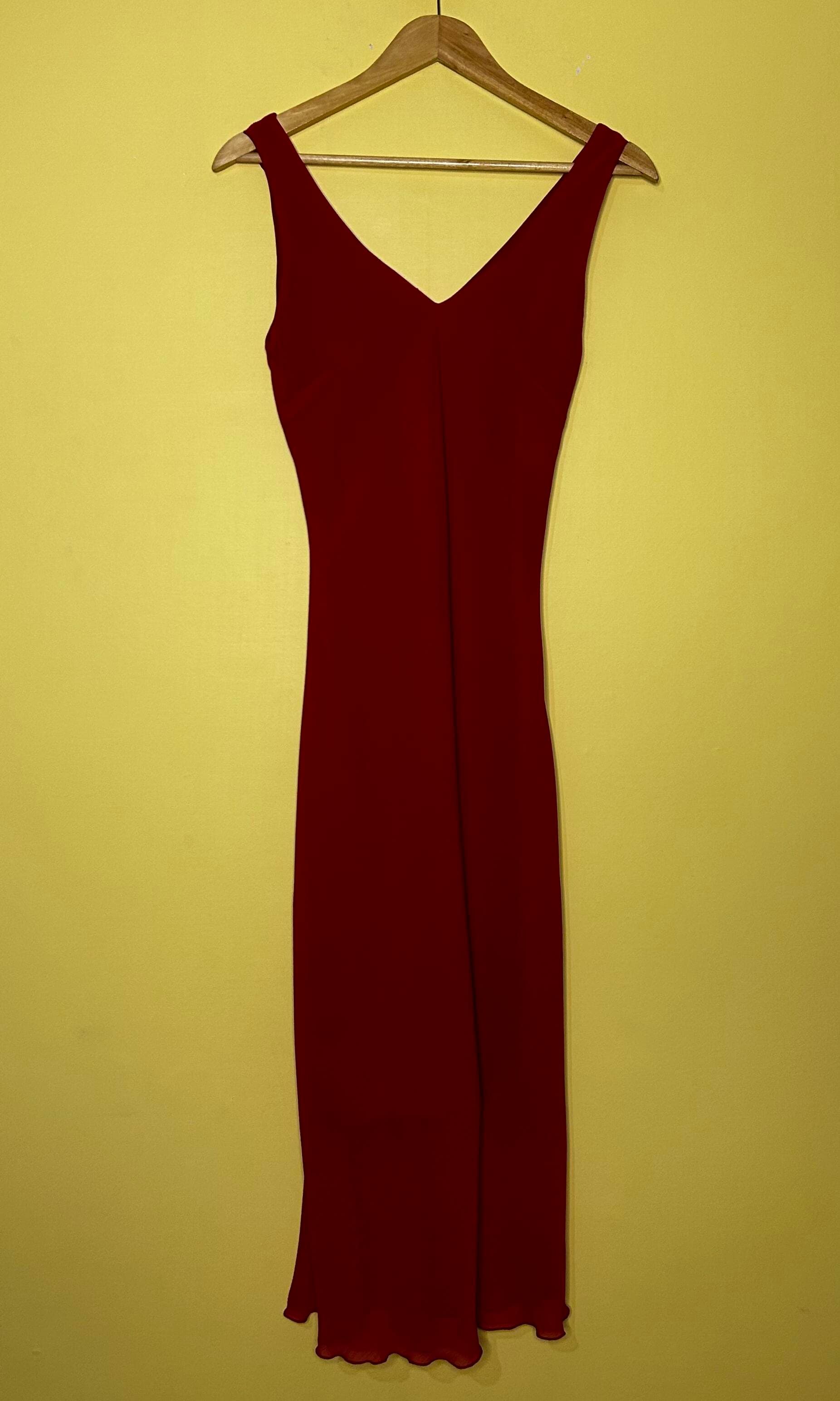 Vestido longo alça liso 