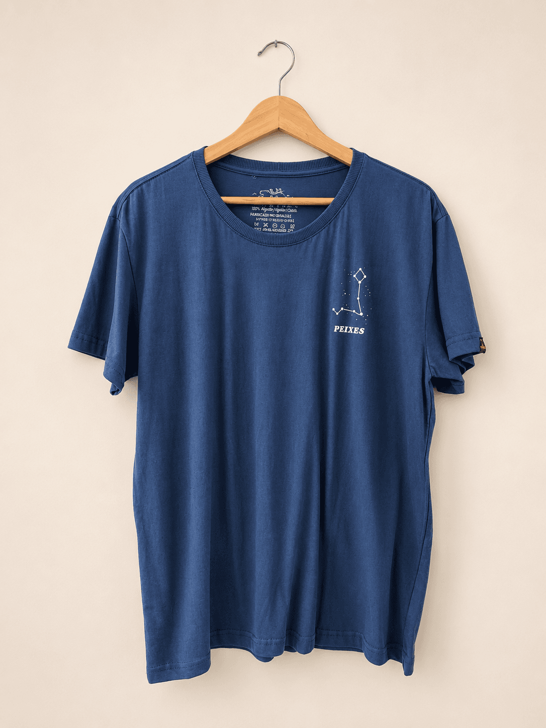 Camiseta azul signo Peixes