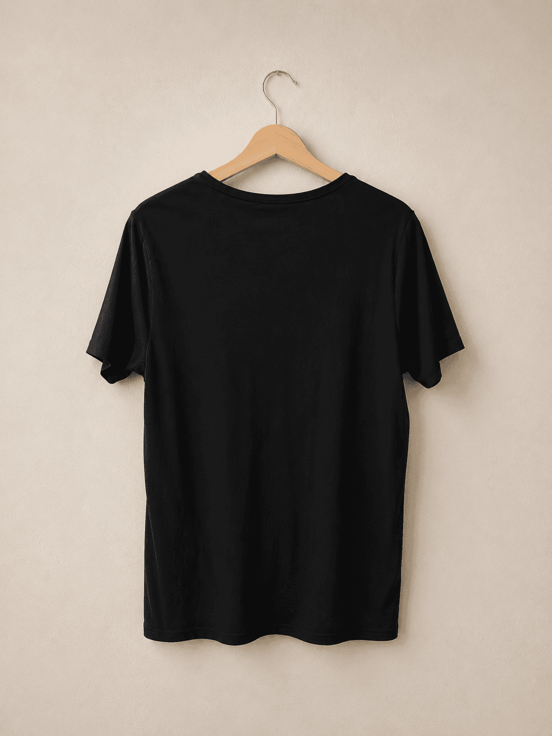 Camiseta básica preta regular — foto 2