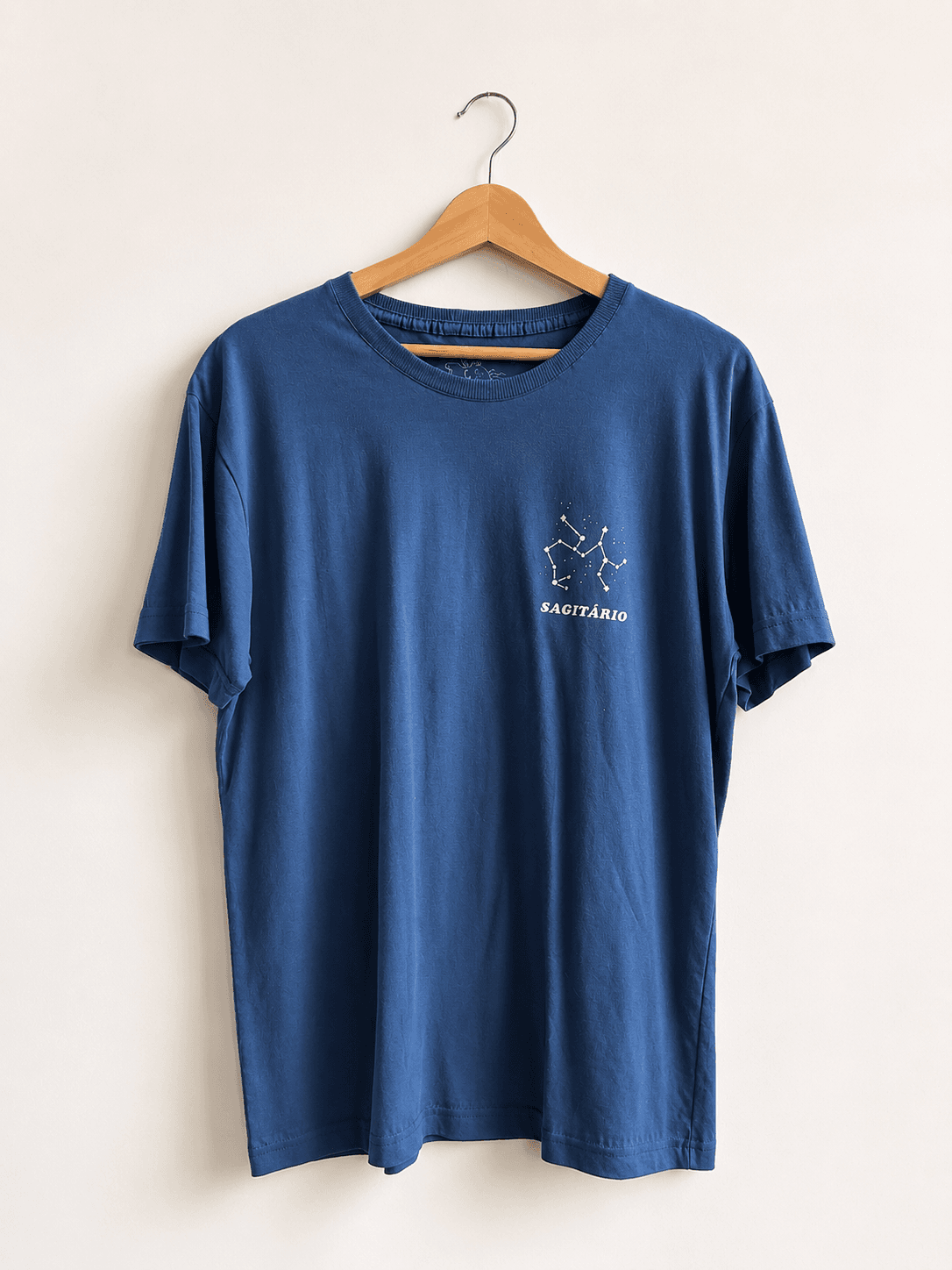Camiseta azul signo Sagitário