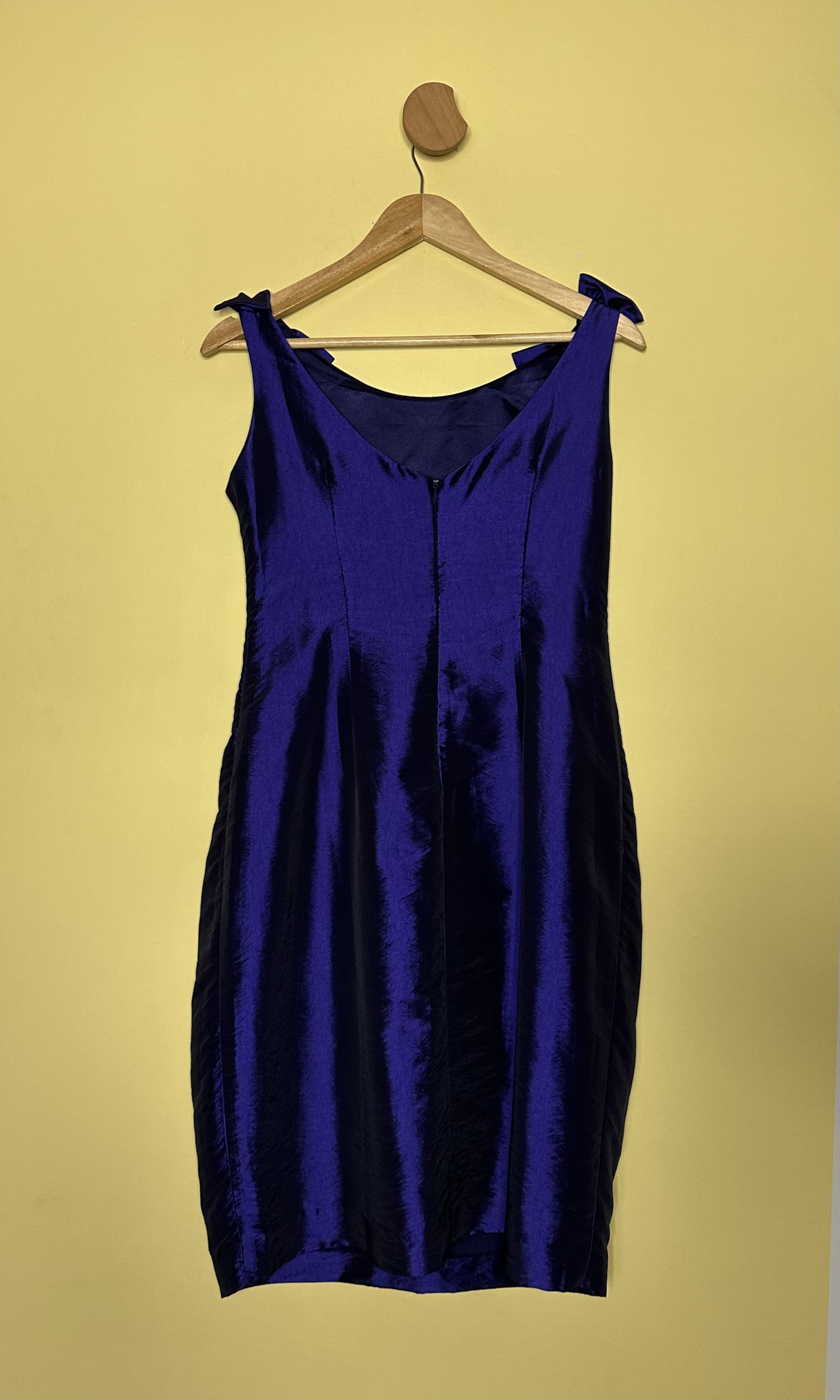 Vestido midi regata holográfico laço — foto 2