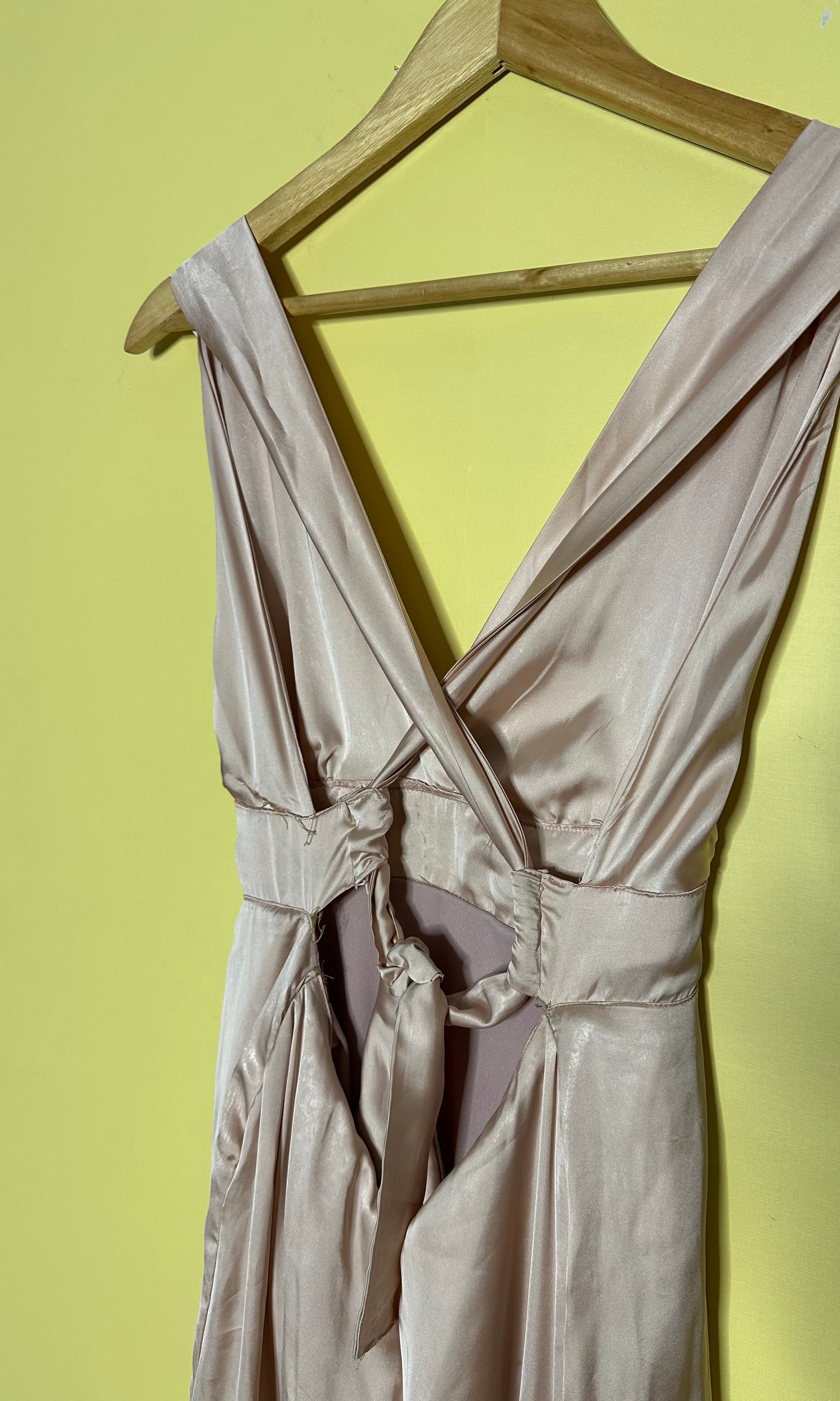 Vestido longo frente única cetim — foto 4
