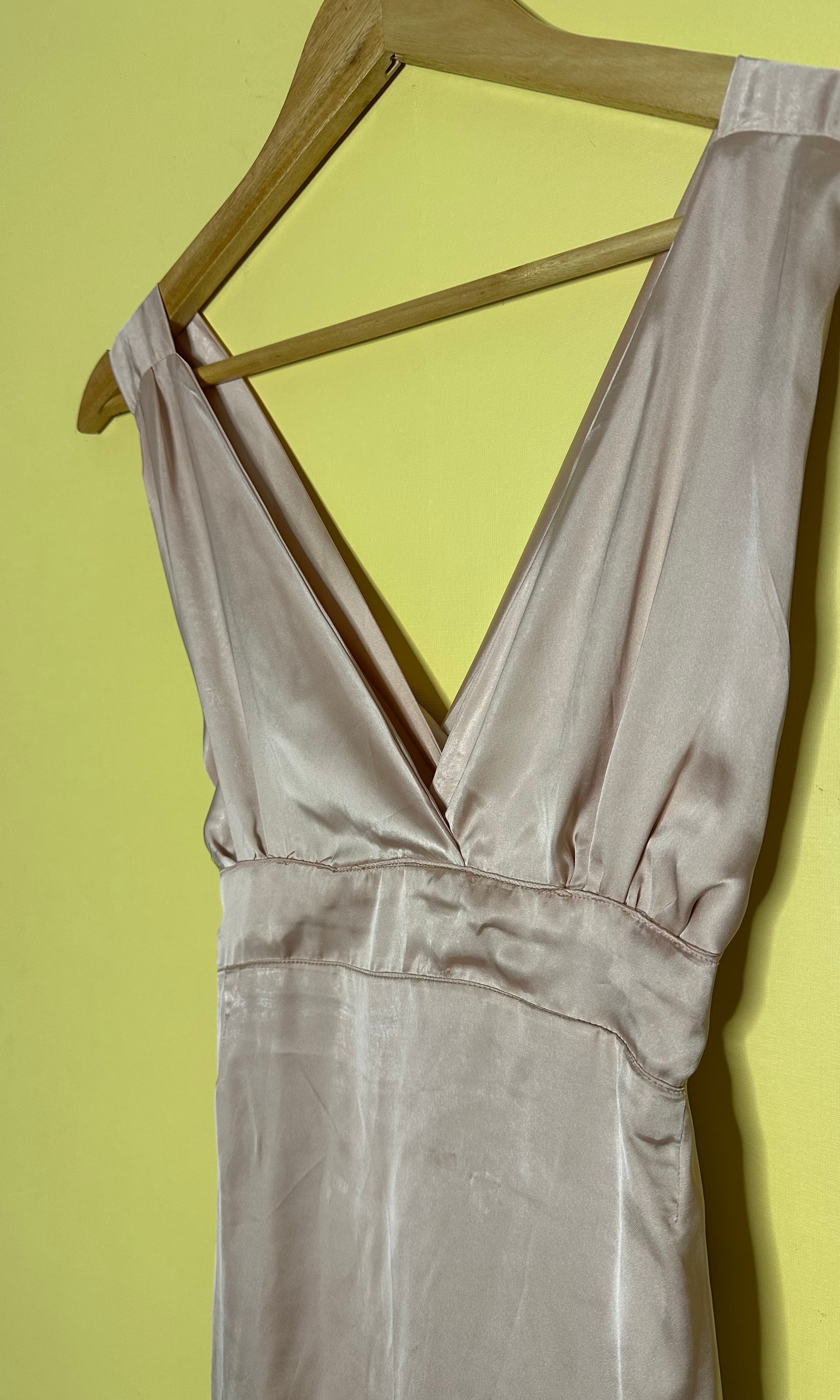 Vestido longo frente única cetim — foto 3