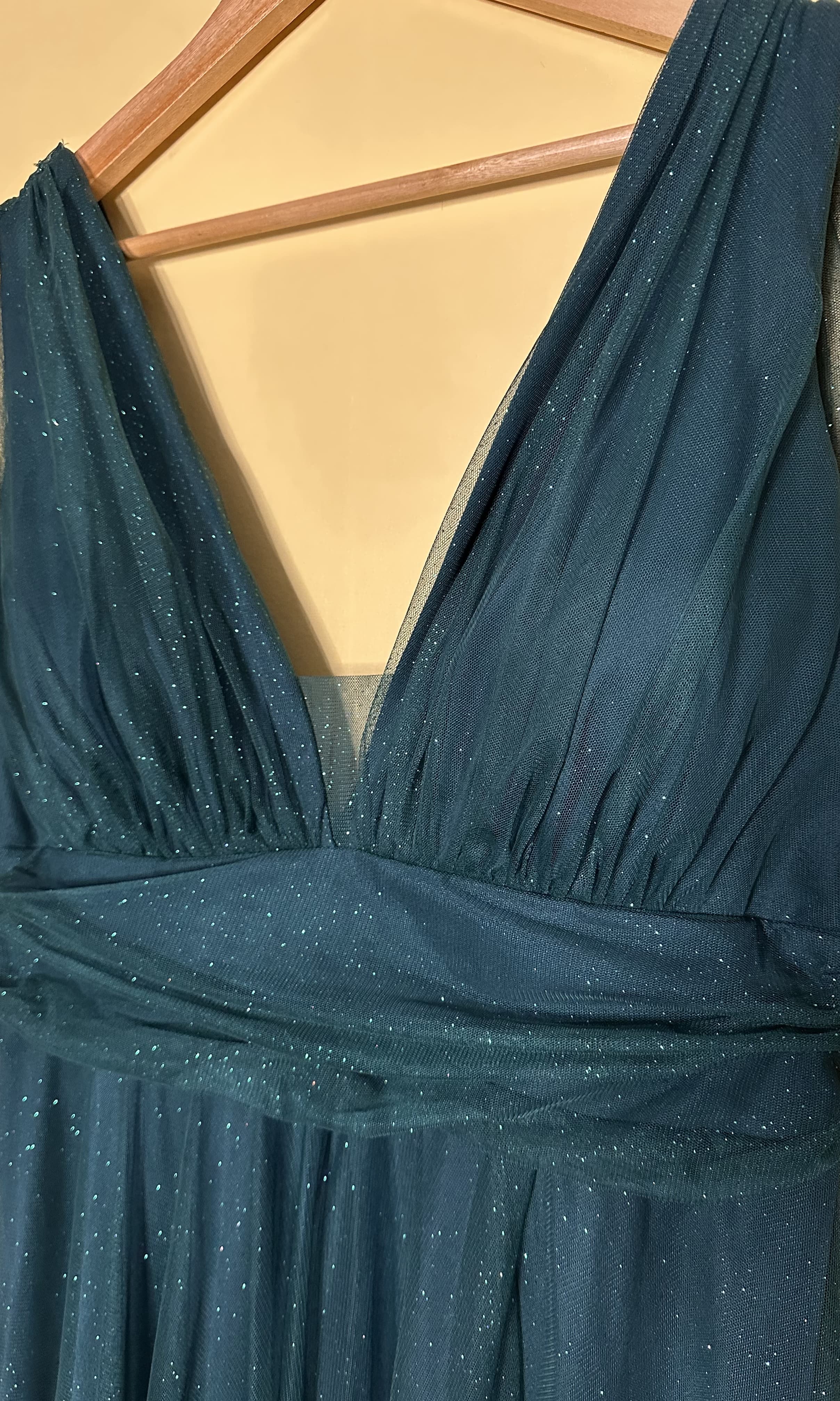Vestido longo tule gliterizado — foto 3