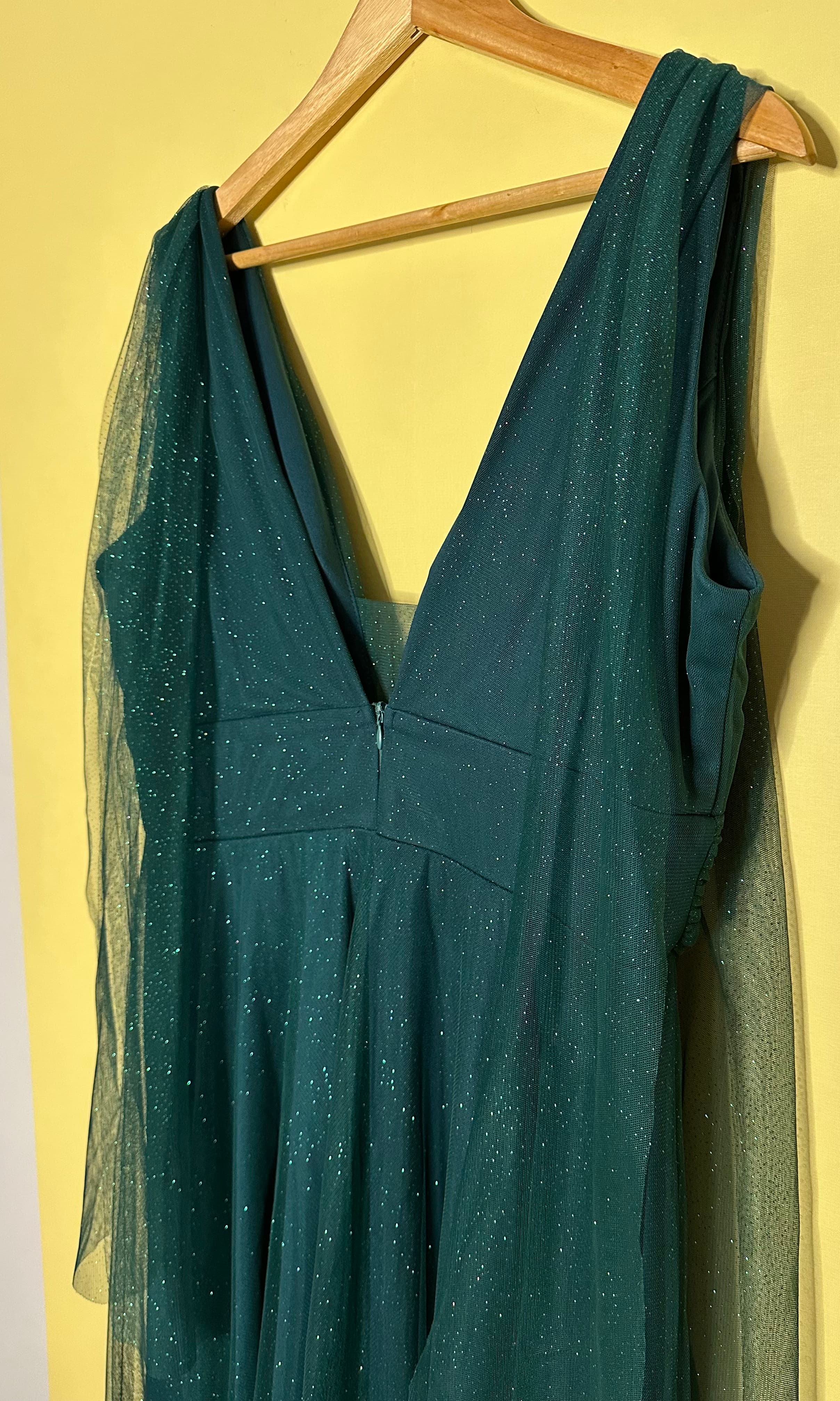 Vestido longo tule gliterizado — foto 4