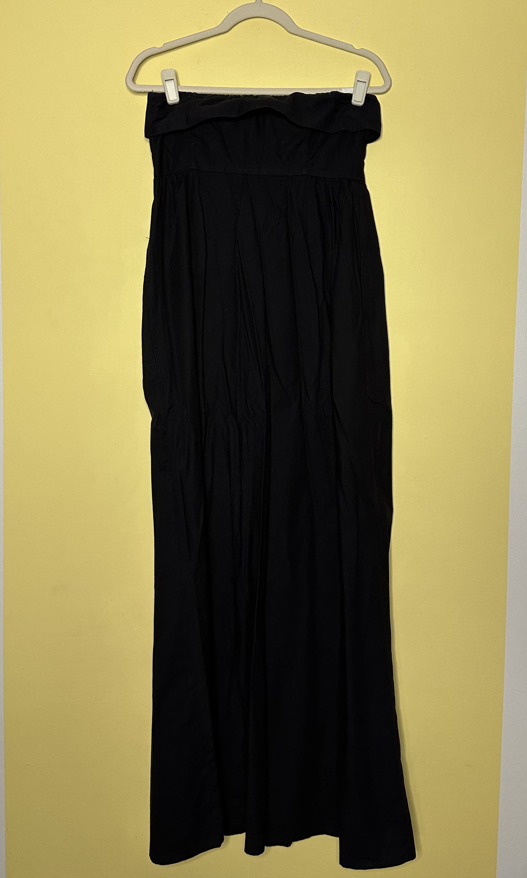Vestido longo sem alça com bolso — foto 2