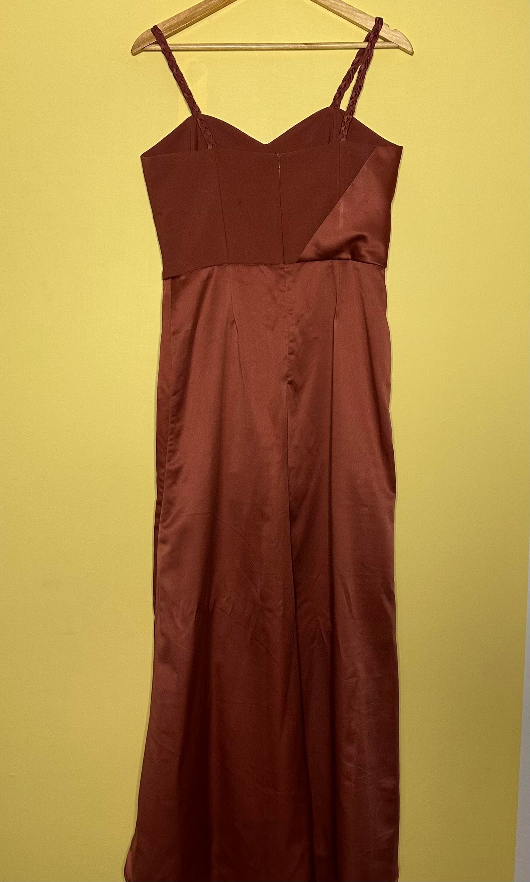 Vestido longo fenda alça trançada — foto 2