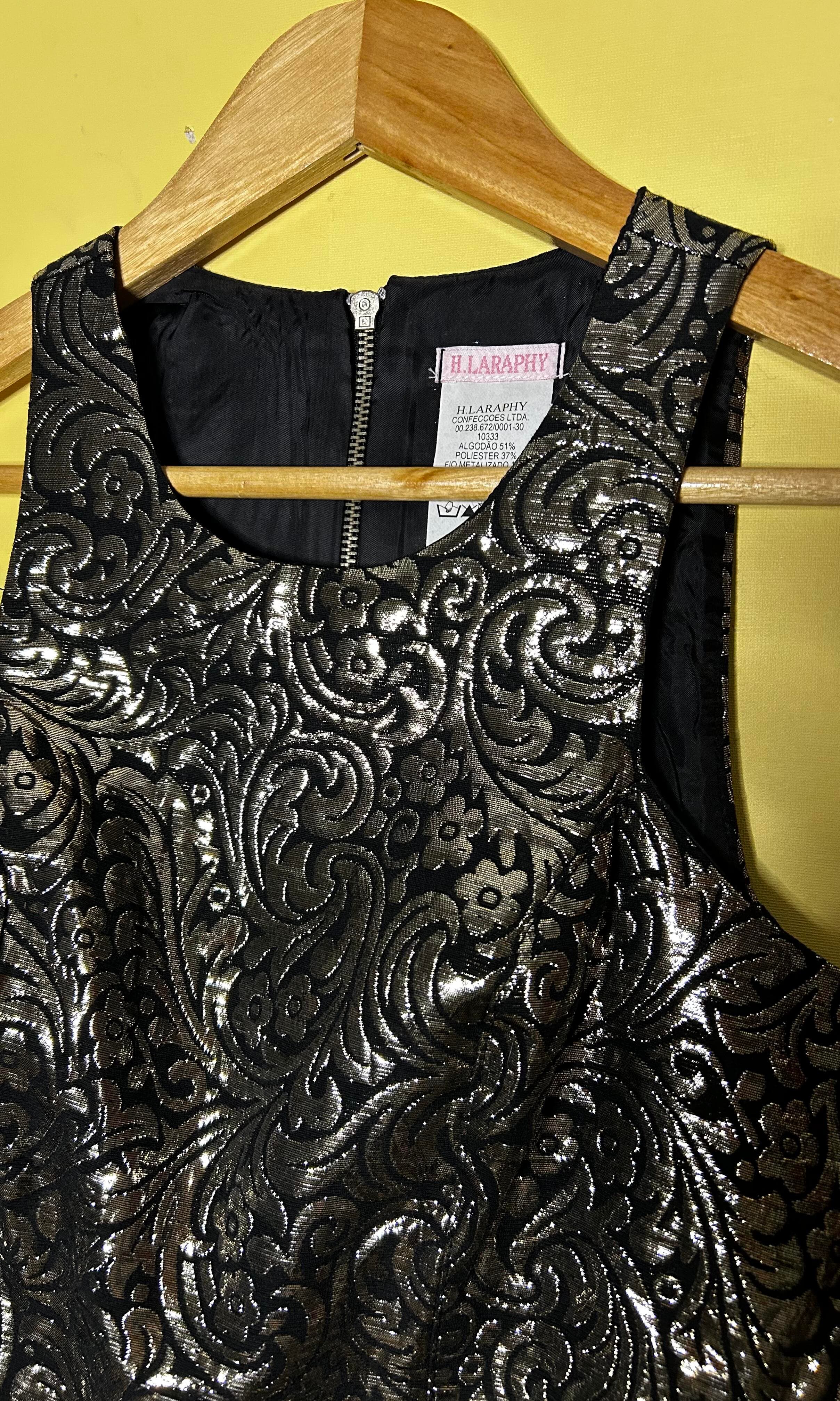 Vestido mini estampa metalizada — foto 3