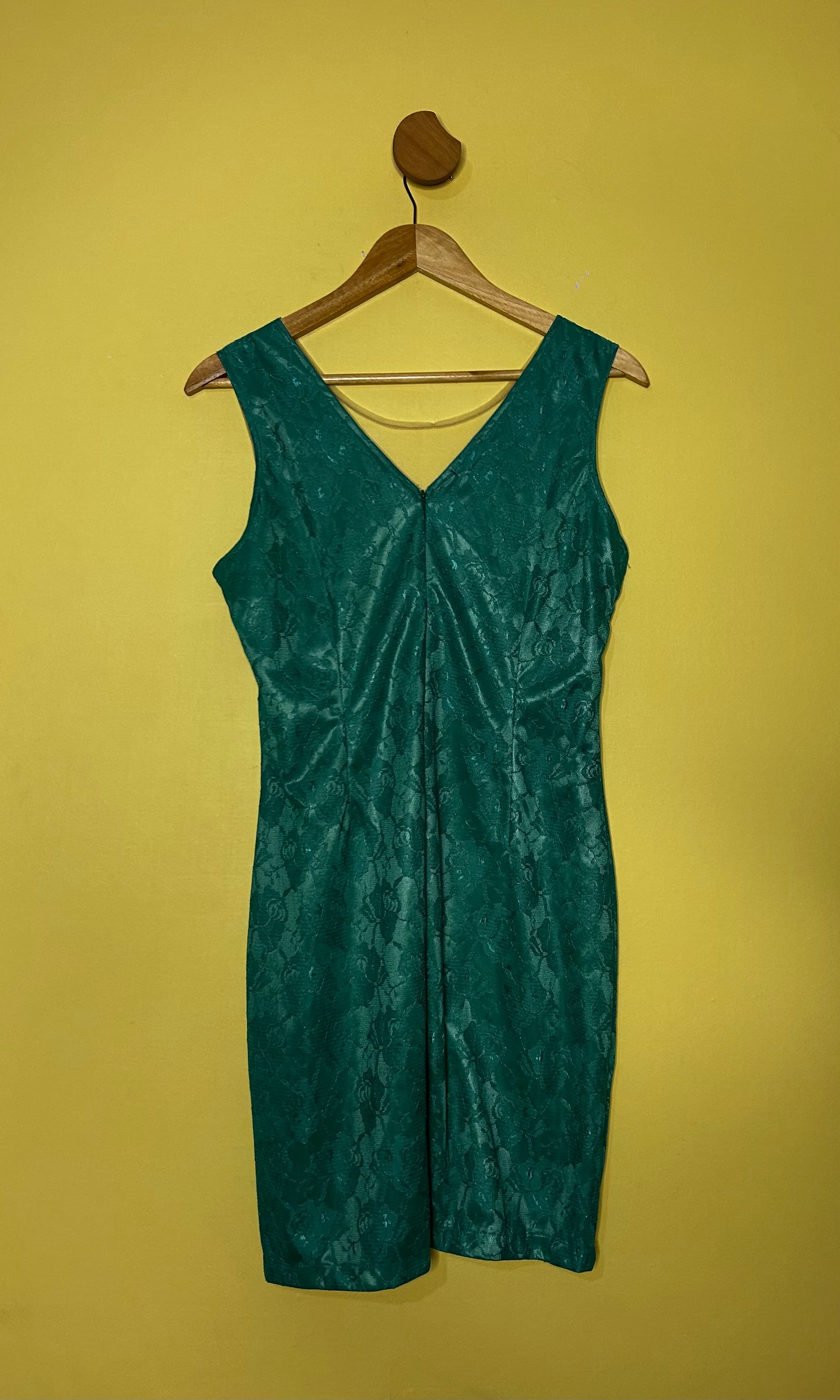Vestido mini renda decote tule — foto 2